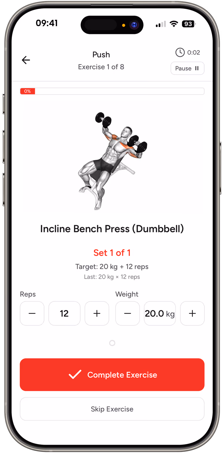 Workout of the day